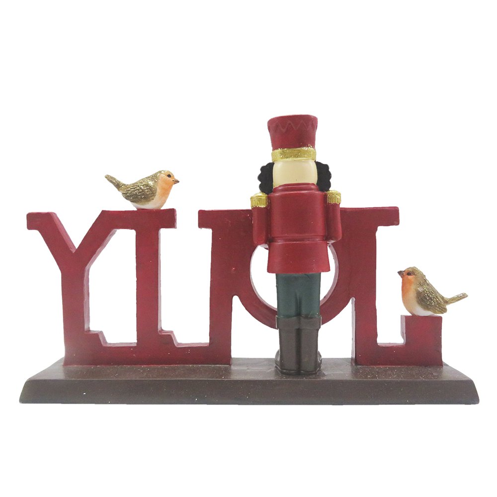 Nutcracker Figurine 18 cm Red Plastic Christmas Decoration