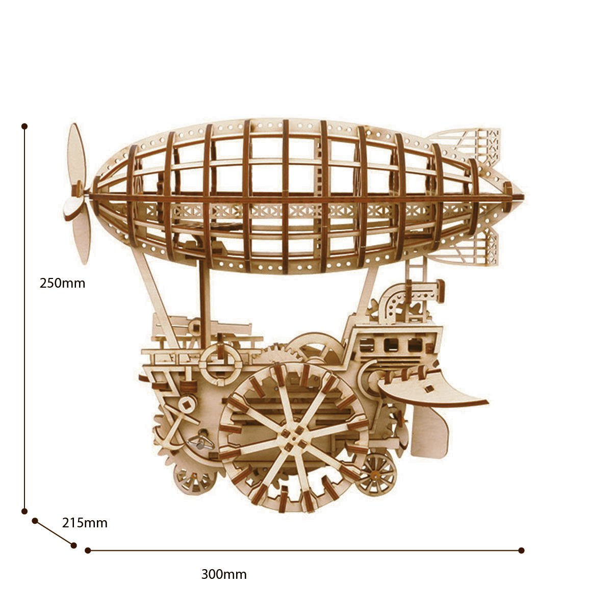 Robotime 3D houten puzzel zeppelin 30x21,5x25cm