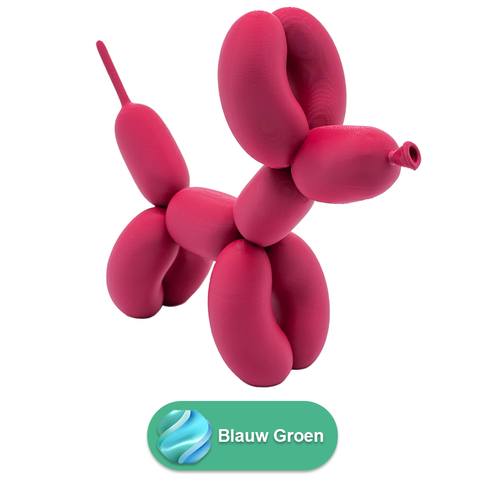 Ballon hond beeldje 20 cm zwart