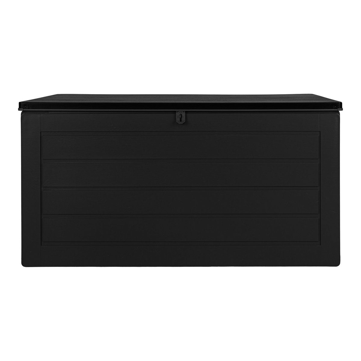 Kussendoos kunststof 146,5x61x64,5 cm zwart 490L