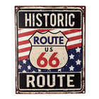Sign 20x25 cm Blue Red Iron Wall Plaque