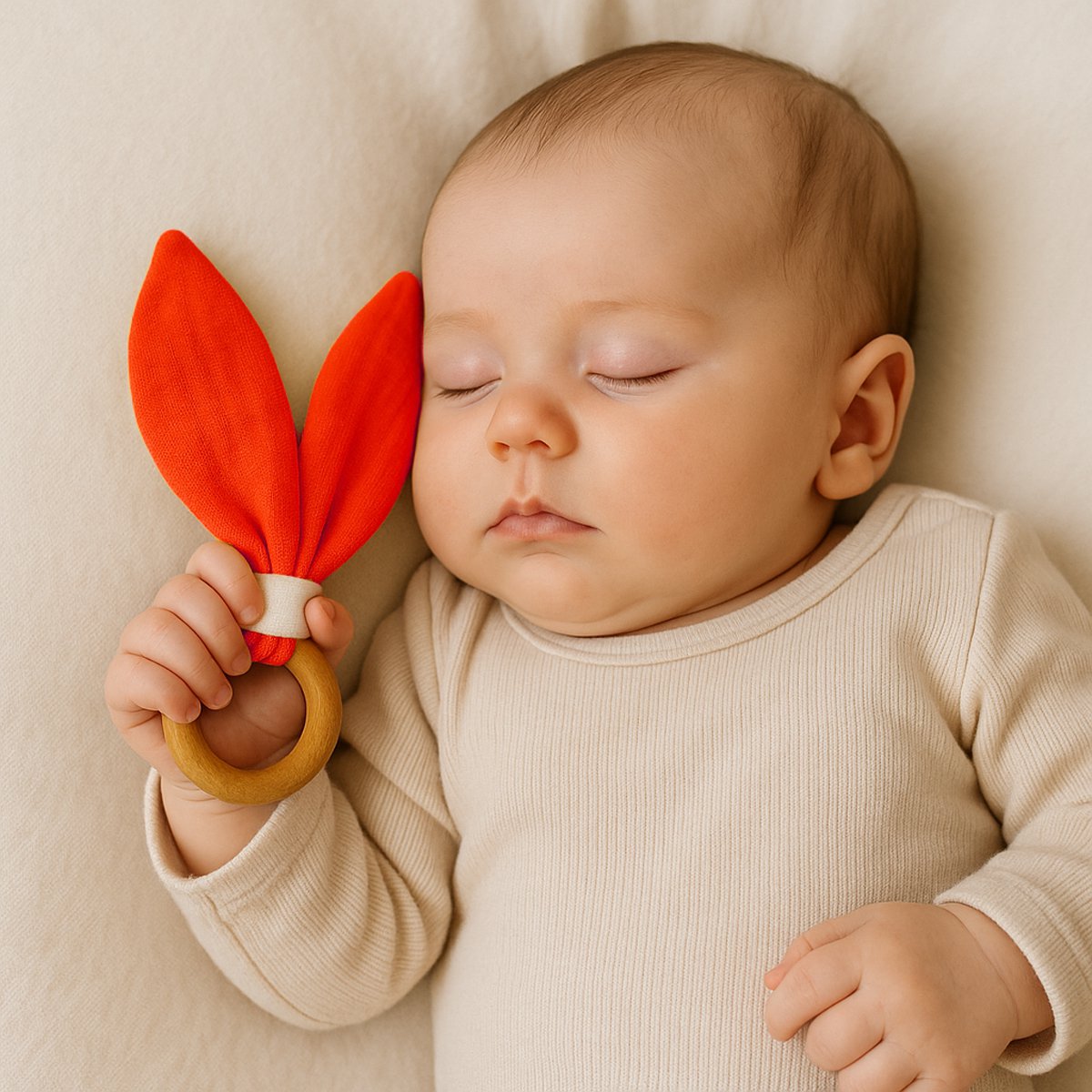 Strawberry Organic Cotton Teether