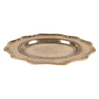 Decoratieschaal 31x22x3 cm goudkleurig aluminium