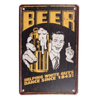 Wanddecoratie 20x30 cm metaal bruin geel