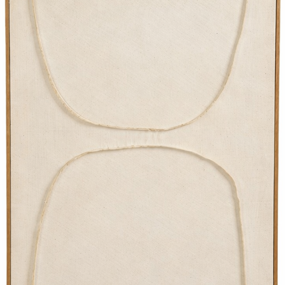 Wanddecoratie 70x50x3.5 cm polyester beige