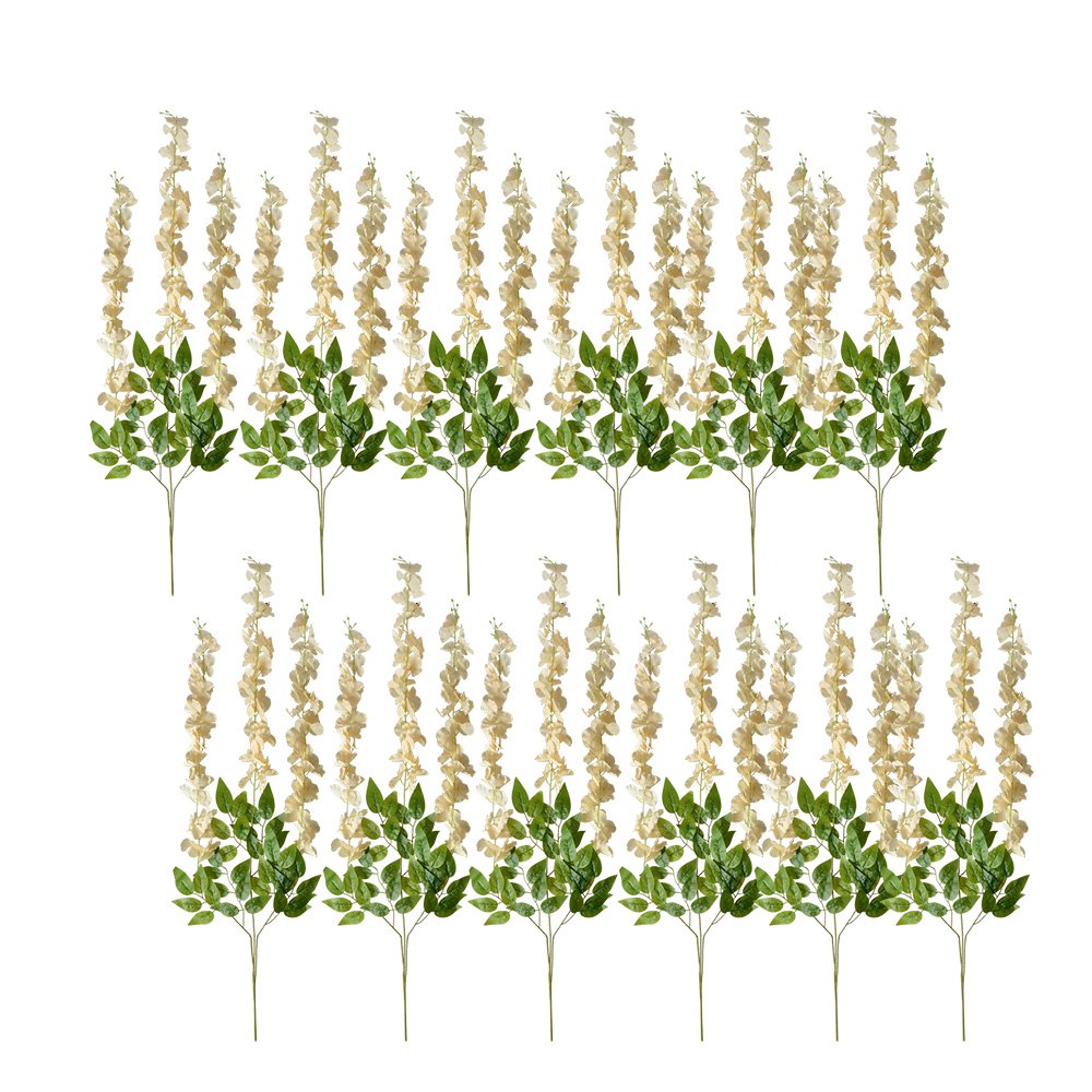 Kunstbloemen 12 stuks 110 cm geel kunststof