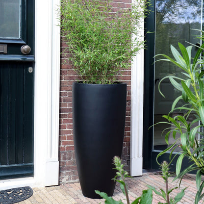 Plantenpot Kentucky black Ø47x100 cm polyester