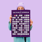 Scratch poster 100 horrorfilms Frans 70x50 cm
