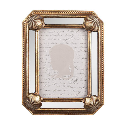 Photo Frame 6x9 cm Gold-coloured Plastic