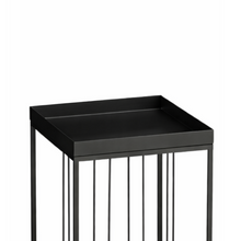 Bijzettafel set 3 stuks zwart ijzer