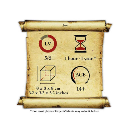 Houten puzzel 8x8x8 cm teakhout