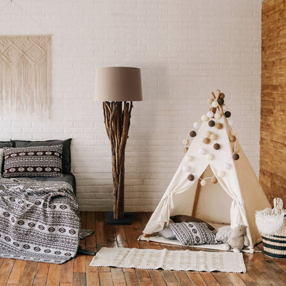 Vloerlamp drijfhout 175 cm naturel bruin