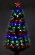 Kerstboom fiber optic 90 cm multicolor