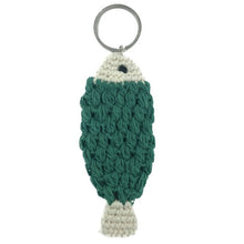 Luna Leena Keychain Fish Green Organic Cotton Nepal