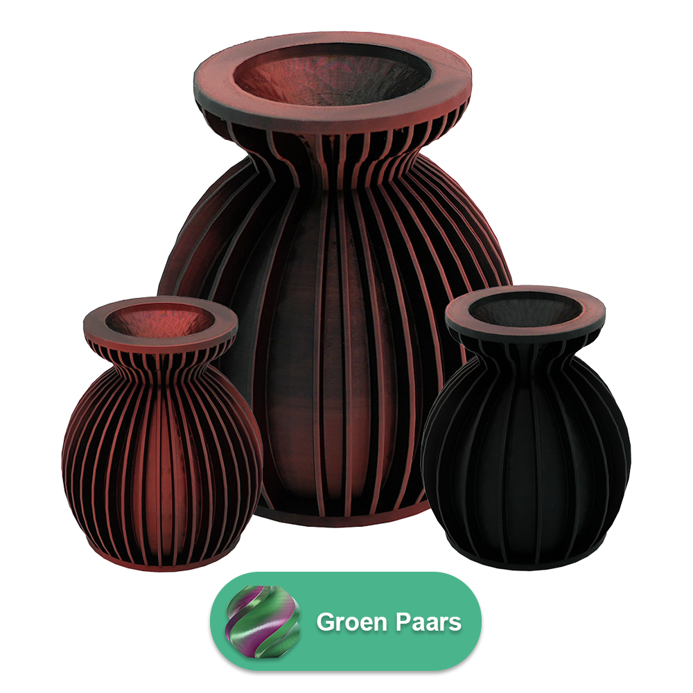 Elin 3D vaas - 3D geprinte vaas - Duurzaam PLA - Geschikt voor kunstbloemen