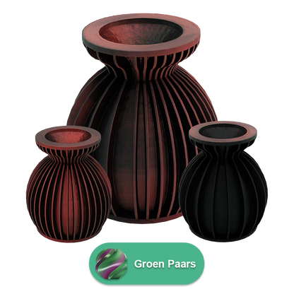 Elin 3D vaas - 3D geprinte vaas - Duurzaam PLA - Geschikt voor kunstbloemen