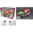 Kerstfiguur arreslee acryl 40 cm led timer