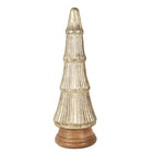 Kerstboom beeld Ø 15x45 cm goudkleurig glas