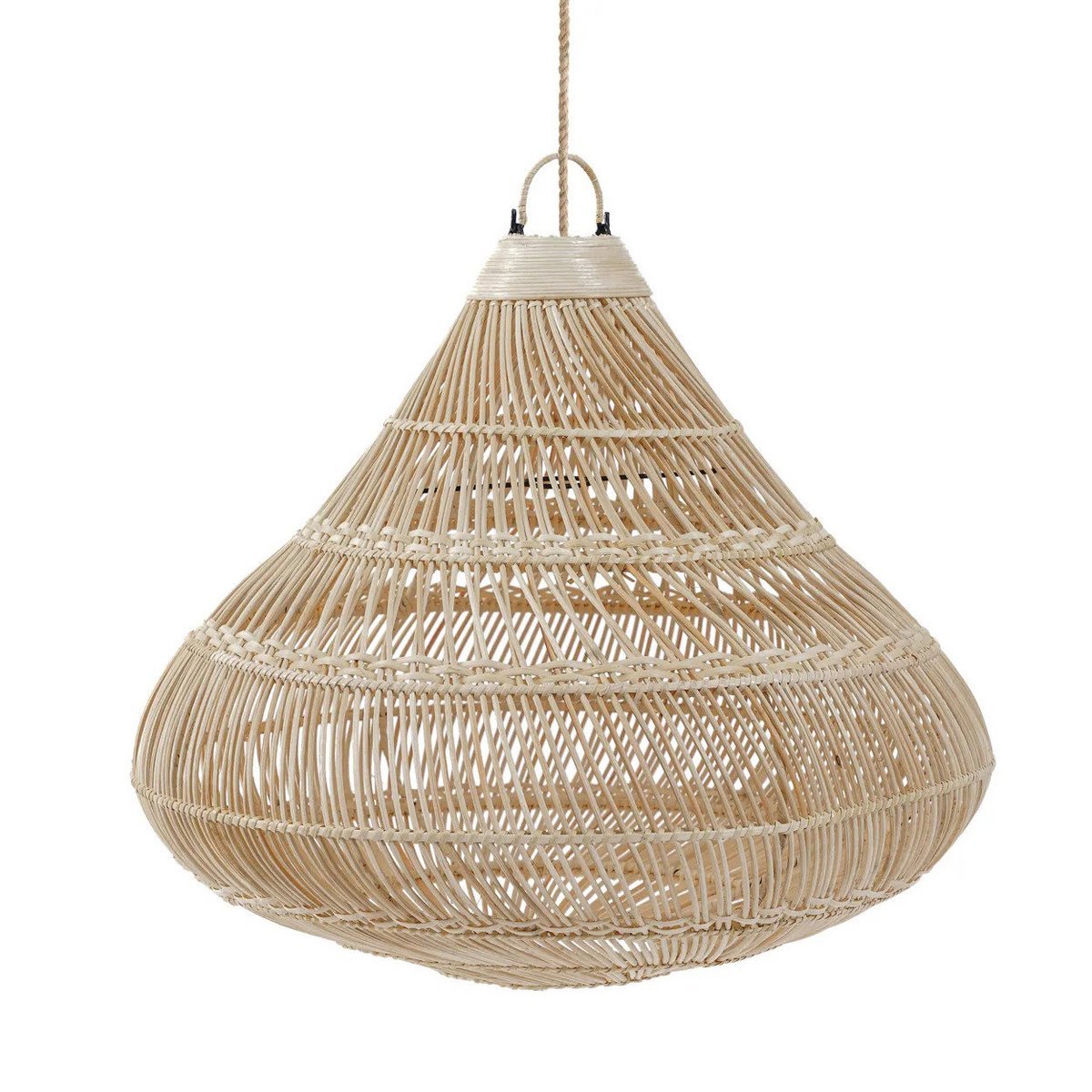 Lampenkap rotan 80x77x80 cm naturel