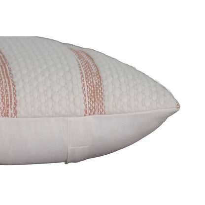 Kussenhoes 45x45 cm wit beige strepen
