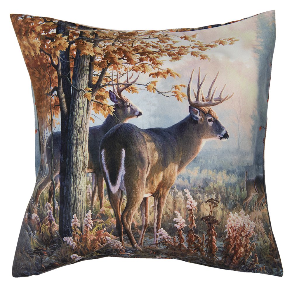 Kussenhoes 45x45 cm bruin polyester