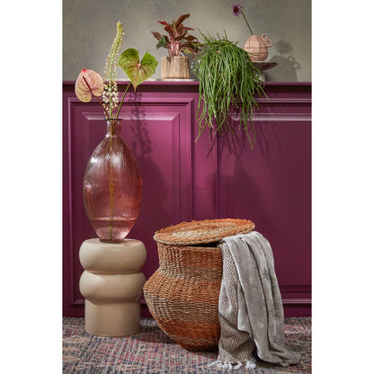 Opbergmand jute 55x55x48 cm geel