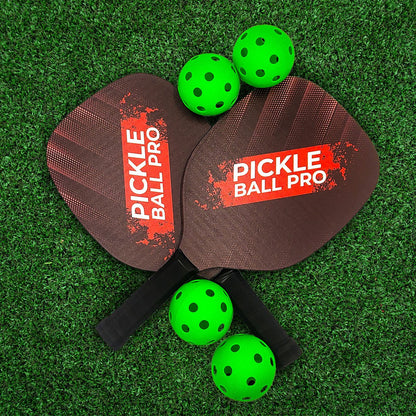 Pickleballset 2 rackets 4 ballen