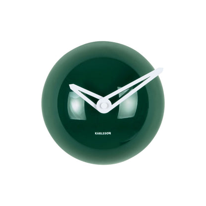 Wandklok 15 cm groen ijzer