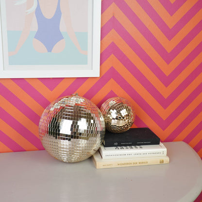 Kersthanger discobal 25x25x25 cm goud