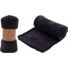Fleece deken 125x150 cm donkergrijs