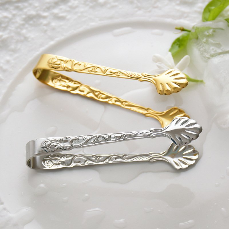 Suikertang zilver metaal 9 cm
