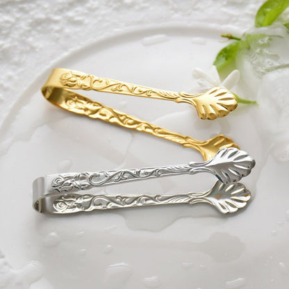 Suikertang zilver metaal 9 cm