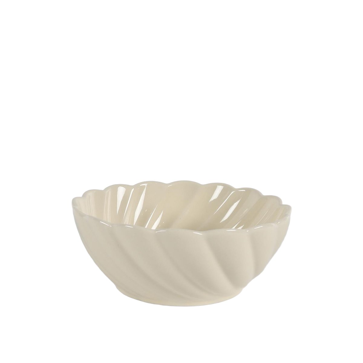 Coupelle 15x15x6 cm ecru porselein