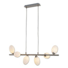 LED Pendant Lamp "ELEGANZA" 6-bulb, length: 80cm