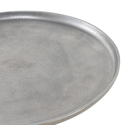 Bijzettafel Metaal Rond Aluminium Met Middenvoet Goud 44x53
