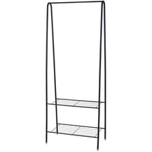 Kledingrek Met Schoenenrek - Metaal - Zwart - 152 Cm Hoog - 61 Cm Breed