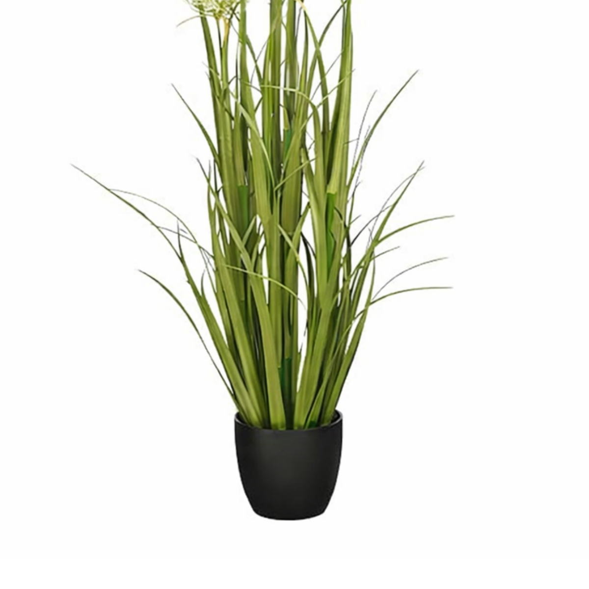 Kunstplant siergras 120 cm groen wit