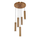 Hanglamp Cilinder 5 goud 45 cm plafondplaat