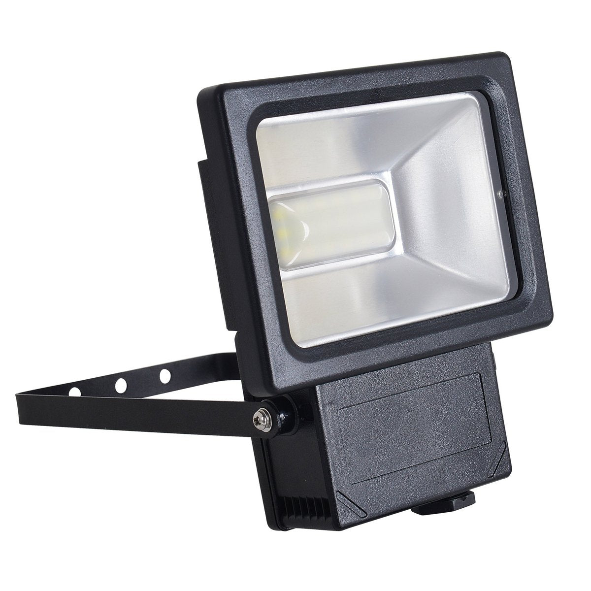 Spotlight buitenlamp metaal glas zwart 2300 lumen