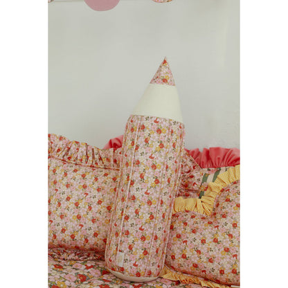 Decoratief Kussen Spring Garden Bloemenmotief Met Gele Ruche