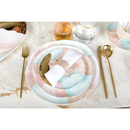 Bord rond 26,3 cm multicolor porselein