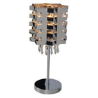 Table Lamp Crystallo Made of Metal and Glass with Chrome E27
