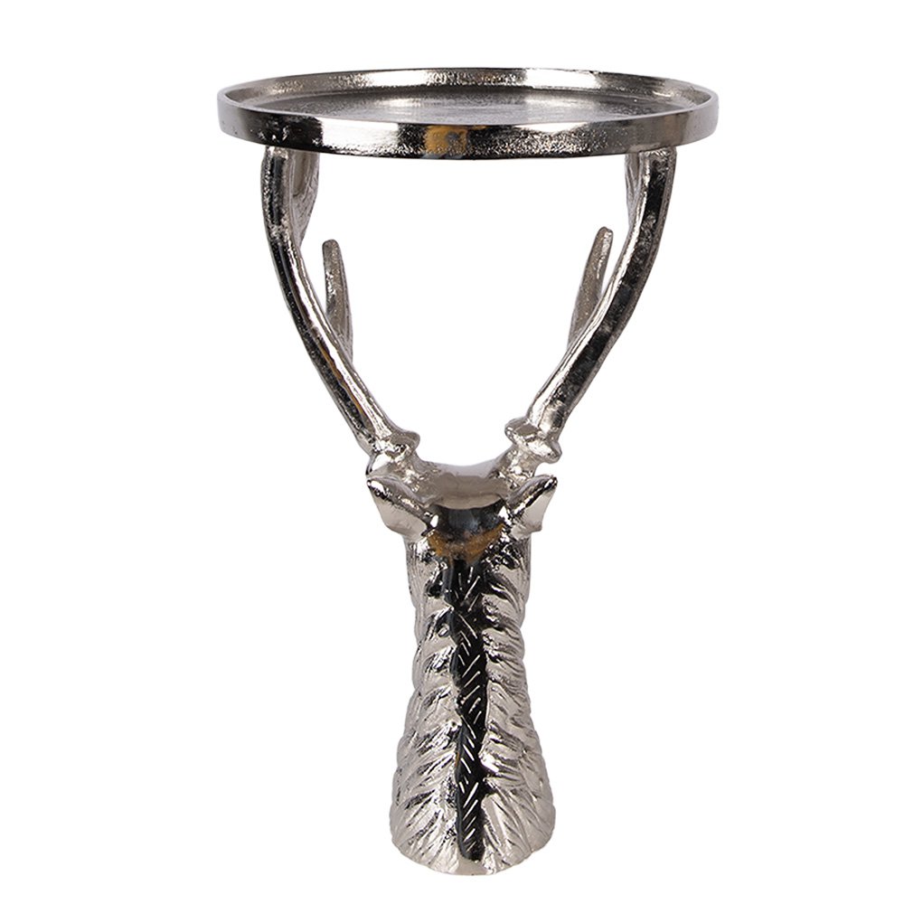 Decoratieschaal Ø 25x38 cm zilver aluminium