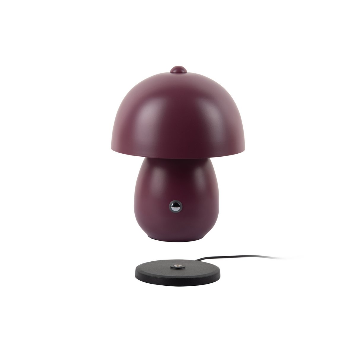 Tafellamp LED rood ijzer 14x18 cm