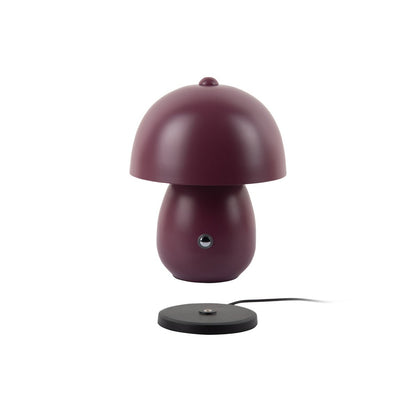 Tafellamp LED rood ijzer 14x18 cm