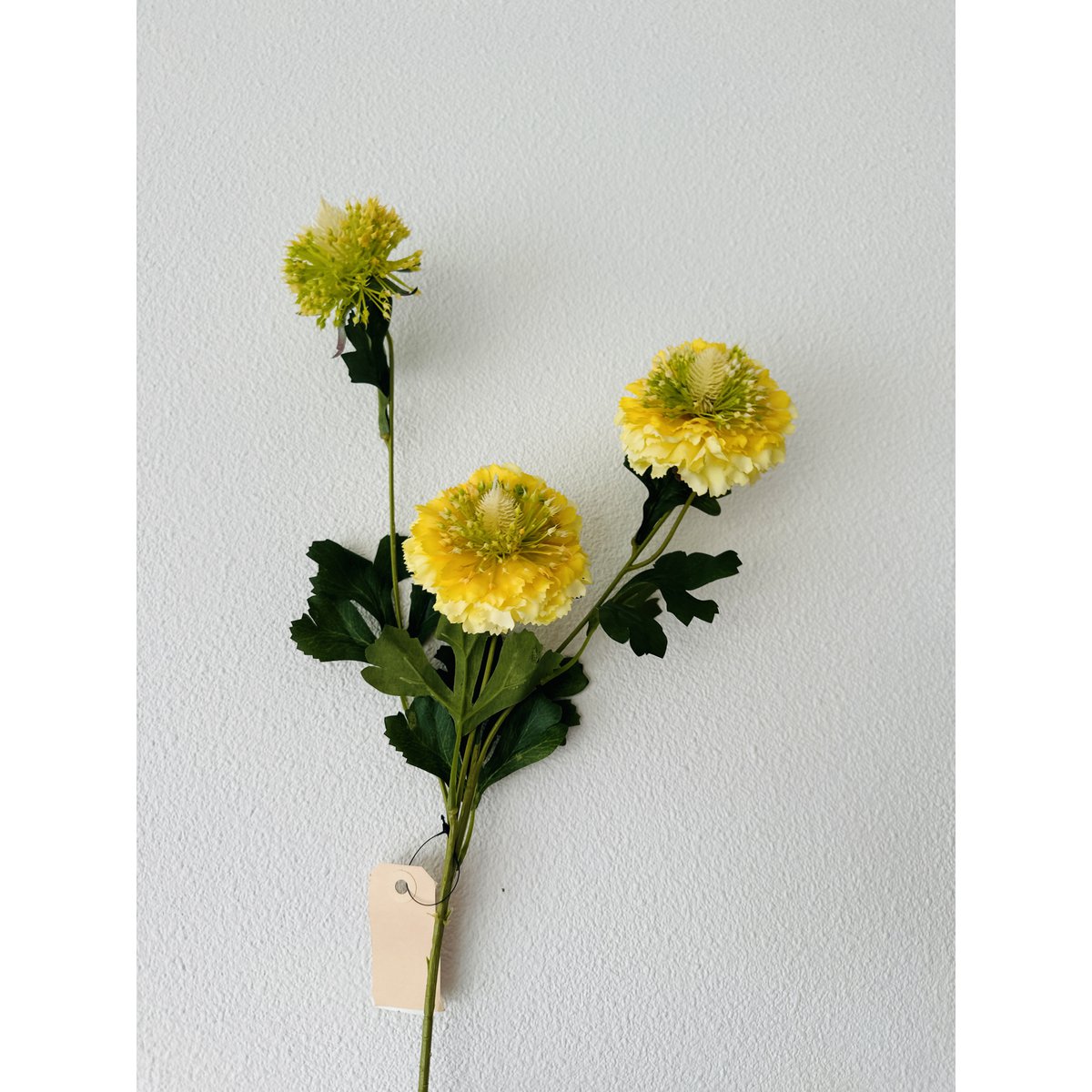 Kunstbloem Scabiosa 80 cm rood 2 stuks