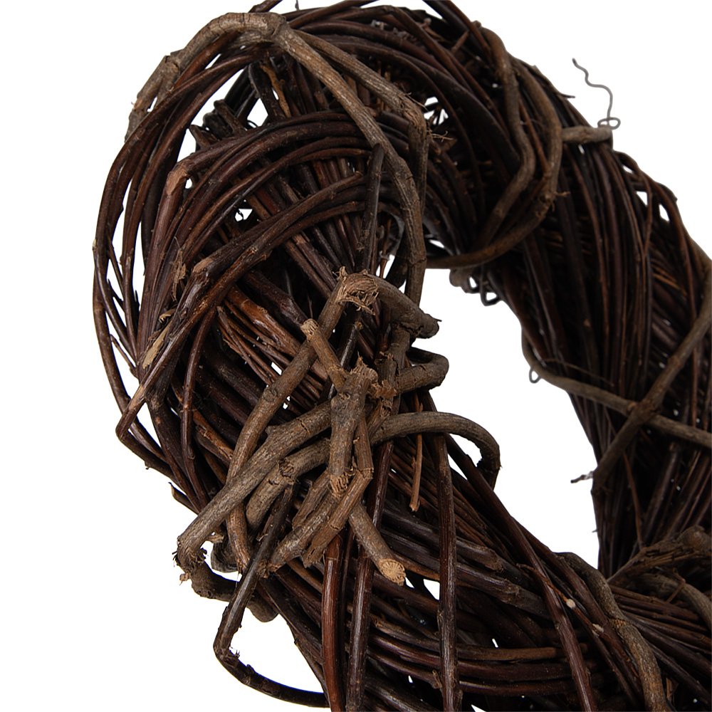 Wreath Ø 30x8 cm Brown Rattan