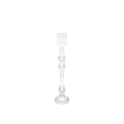 Transparant kandelaars groot model H41cm