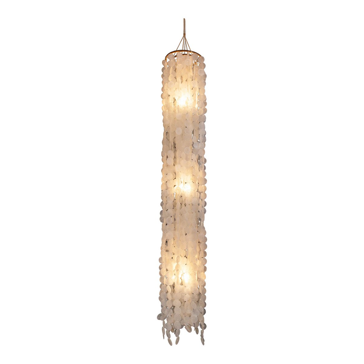 Capiz Hangerlamp Met E27 Aansluiting Voor Woonkamer