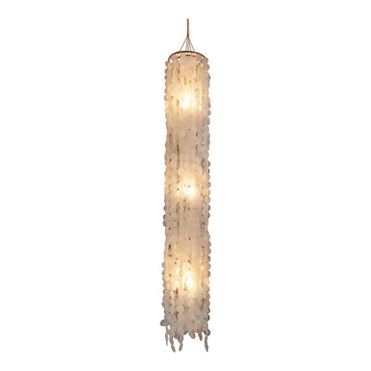 Capiz Hangerlamp Met E27 Aansluiting Voor Woonkamer